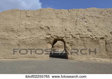 Historical Silk Road, Jade Gate or Jade Pass, Yumen Guan, Yumen Pass, Yadan National Park, Gansu, China, Asia View Large Photo Image Stock Photography - Historical Silk Road, Jade Gate or Jade Pass, Yumen Guan, Yumen Pass, Yadan National Park, Gansu, China, Asia. Fotosearch