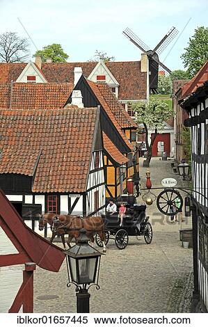 Horse drawn carriage for sightseeing tours, open-air museum the Old Town or Den Gamle By, Århus or Aarhus, Jutland, Denmark, Europe View Large Photo Image Stock Photography - Horse drawn carriage for sightseeing tours, open-air museum the Old Town or Den Gamle By, Århus or Aarhus, Jutland, Denmark, Europe. Fotosearch