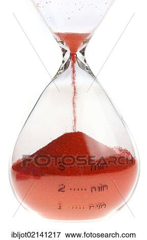 Stock Photo - Hourglass, analog timekeeping. Fotosearch