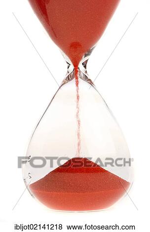 Stock Photo - Hourglass, analog timekeeping. Fotosearch