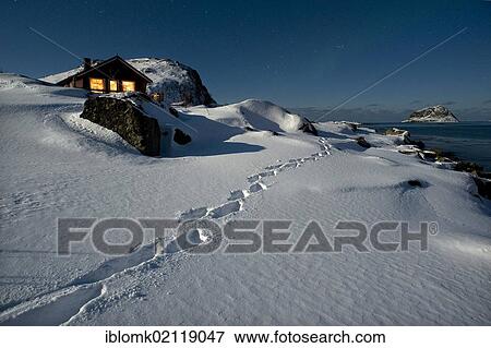 House near Vågan, Kvitholmen, Lofoten Island of Vestvågøya, Lofoten Islands, North Norway, Norway, Europe View Large Photo Image Stock Photo - House near Vågan, Kvitholmen, Lofoten Island of Vestvågøya, Lofoten Islands, North Norway, Norway, Europe. Fotosearch