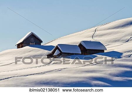 Huts on Alp Horn Mountain, Canton of St. Gallen, Switzerland, Europe View Large Photo Image Stock Image - Huts on Alp Horn Mountain, Canton of St. Gallen, Switzerland, Europe. Fotosearch