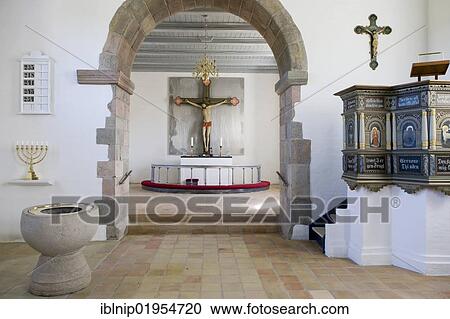 Inside Rubjerg church in Rubjerg, Northern Jutland, Denmark, Europe View Large Photo Image Stock Image - Inside Rubjerg church in Rubjerg, Northern Jutland, Denmark, Europe. Fotosearch
