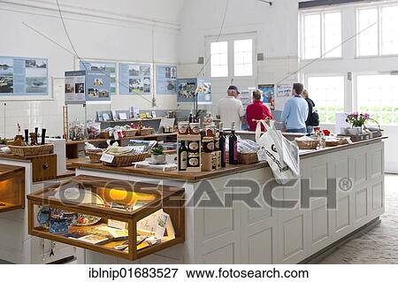Stock Photo - Inside the Welcome Centre at Tranebjerg Museum, Samsoe, Denmark, Europe. Fotosearch