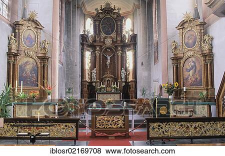 Interior view, Hunsrueckdom, Hunsrueck Cathedral, Saint Christophers Church, Augustinian canonical foundation, Ravensgierburg Monastery, Simmerbachtal, Hunsrueck district, Rhineland-Palatinate, Germany, Europe View Large Photo Image Stock Photo - Interior view, Hunsrueckdom, Hunsrueck Cathedral, Saint Christophers Church, Augustinian canonical foundation, Ravensgierburg Monastery, Simmerbachtal, Hunsrueck district, Rhineland-Palatinate, Germany, Europe. Fotosearch