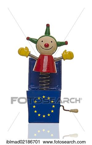 Jack in the Box with a flag of Europe, symbolic image for surprises during the euro crisis View Large Photo Image Stock Image - Jack in the Box with a flag of Europe, symbolic image for surprises during the euro crisis. Fotosearch