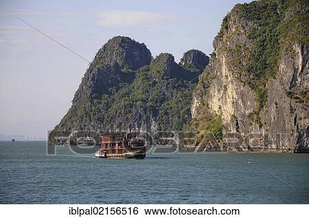 Junk, Halong Bay, Vietnam, Southeast Asia, Asia View Large Photo Image Stock Photograph - Junk, Halong Bay, Vietnam, Southeast Asia, Asia. Fotosearch