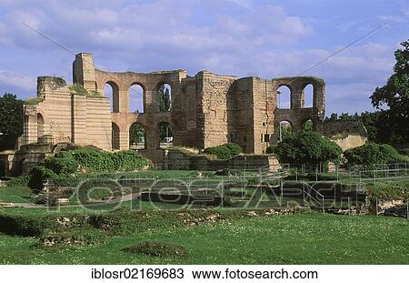Kaiserthermen, Imperial Roman Baths, Trier, Rhineland-Palatinate, Germany, Europe View Large Photo Image Stock Image - Kaiserthermen, Imperial Roman Baths, Trier, Rhineland-Palatinate, Germany, Europe. Fotosearch