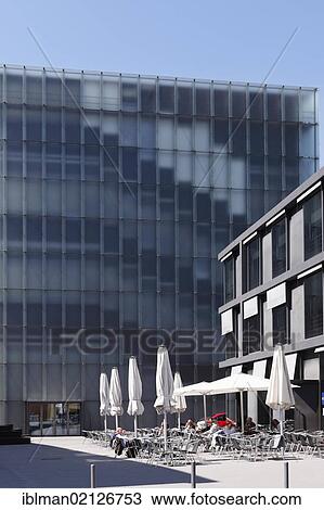Stock Image - Kunsthaus Bregenz museum, Vorarlberg, Austria, Europe, PublicGround, Europe. Fotosearch