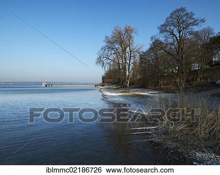 Lake Ammer, Breitbrunn, Bavaria, Germany, Europe View Large Photo Image Stock Photograph - Lake Ammer, Breitbrunn, Bavaria, Germany, Europe. Fotosearch