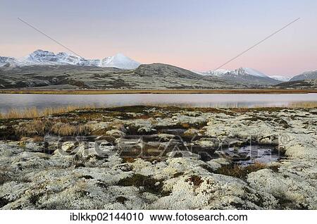Stock Image - Lake Doralstjornin near Doralseter hut, Rondane National Park, Norway, Europe. Fotosearch