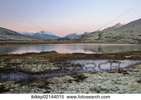Stock Photography - Lake Doralstjornin near Doralseter hut, Rondane National Park, Norway, Europe. Fotosearch