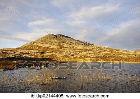 Stock Photography - Landscape at lake Movatnet in autumn, Ringebufjellet, Norway, Europe. Fotosearch