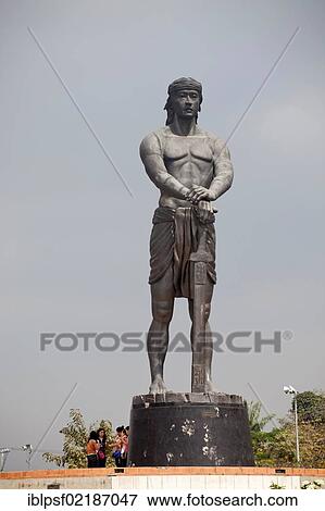 Stock Photo - Lapu Lapu Monument, giant statue, in Rizal Park, Manila, Philippines, Asia. Fotosearch