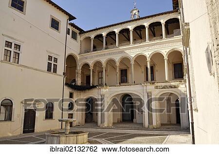 Loggia in the Fountain Court of Castello Colonna castle, 15th Century, mountain town of Genazzano, Lazio, Italy, Europe View Large Photo Image Stock Image - Loggia in the Fountain Court of Castello Colonna castle, 15th Century, mountain town of Genazzano, Lazio, Italy, Europe. Fotosearch