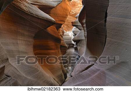 Stock Image - Lower Antelope Canyon, Page, Arizona, USA, North America. Fotosearch