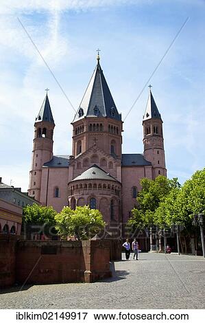 Mainz Cathedral, Mainz, Rhineland-Palatinate, Germany, Europe View Large Photo Image Stock Photo - Mainz Cathedral, Mainz, Rhineland-Palatinate, Germany, Europe. Fotosearch