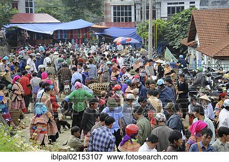 Market, Bac Ha, Vietnam, Southeast Asia, Asia View Large Photo Image Stock Photo - Market, Bac Ha, Vietnam, Southeast Asia, Asia. Fotosearch