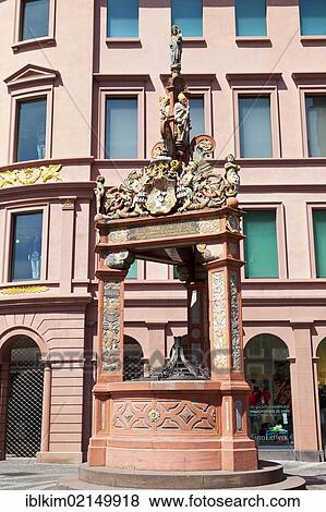Marktbrunnen fountain, Mainz, Rhineland-Palatinate, Germany, Europe View Large Photo Image Stock Photo - Marktbrunnen fountain, Mainz, Rhineland-Palatinate, Germany, Europe. Fotosearch