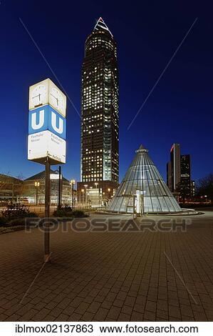 Messeturm Tower, Messe Frankfurt, Gallus district, Europe Quarter, Frankfurt am Main, Hesse, Germany, Europe, PublicGround, Europe View Large Photo Image Stock Image - Messeturm Tower, Messe Frankfurt, Gallus district, Europe Quarter, Frankfurt am Main, Hesse, Germany, Europe, PublicGround, Europe. Fotosearch