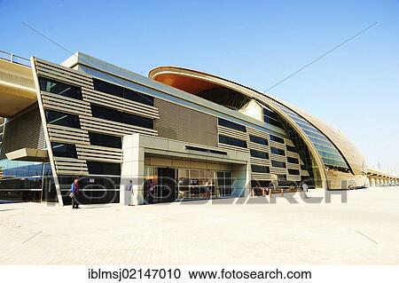Stock Image - Metro station, Dubai, United Arab Emirates, Middle East, Asia. Fotosearch