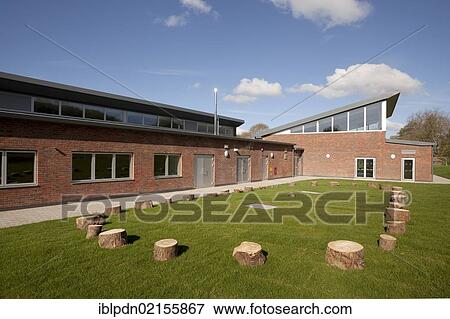 Stock Photo - Milldown Primary School, Blandford, Blandford Forum, Dorset, England, United Kingdom, Europe. Fotosearch