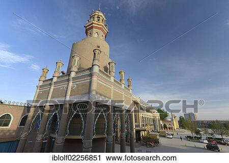 Minaret, Uyghur Muslim Old City, Silk Road, Kashgar, Xinjiang, China, Asia View Large Photo Image Stock Image - Minaret, Uyghur Muslim Old City, Silk Road, Kashgar, Xinjiang, China, Asia. Fotosearch