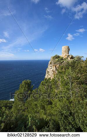 Stock Photo - Mirador de Ses Animes near Banyalbufar, Majorca, Balearic Islands, Spain, Europe. Fotosearch