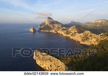 Stock Photo - Mirador des Colomer, Cap Formentor, Majorca, Balearic Islands, Spain, Europe. Fotosearch