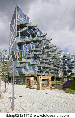 Modern apartment building in Copenhagen, Denmark, Europe View Large Photo Image Stock Image - Modern apartment building in Copenhagen, Denmark, Europe. Fotosearch