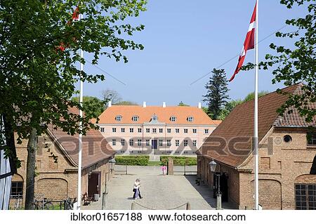 Stock Photo - Moesgård Museum, a former manor house, Århus or Aarhus, Jutland, Denmark, Europe. Fotosearch