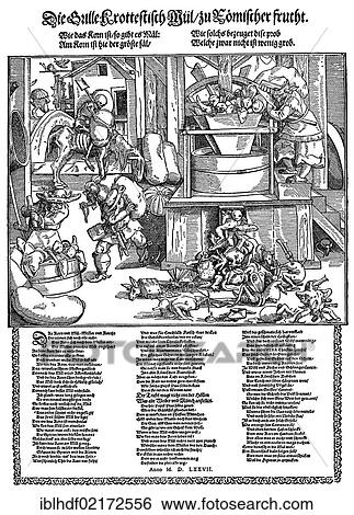 Monks and priests are the devil's wheat, clergymen being ground in a mill into devils, satirical pamphlet from the 16th century View Large Photo Image Stock Photograph - Monks and priests are the devil's wheat, clergymen being ground in a mill into devils, satirical pamphlet from the 16th century. Fotosearch