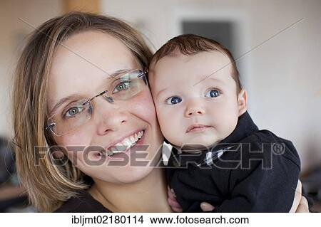 Mother with baby, 2 months View Large Photo Image Picture - Mother with baby, 2 months. Fotosearch
