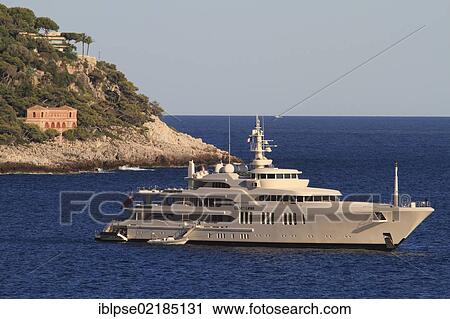 Motor yacht "Ecstasea", smallest and fastest yacht of the fleet of Roman Abramovich, length 85. 95m, built in 2004 by shipyard Feadship, top speed 35 knots, on the Côte d'Azur, France, Mediterranean, Europe View Large Photo Image Stock Image - Motor yacht "Ecstasea", smallest and fastest yacht of the fleet of Roman Abramovich, length 85. 95m, built in 2004 by shipyard Feadship, top speed 35 knots, on the Côte d'Azur, France, Mediterranean, Europe. Fotosearch