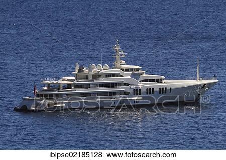 Motor yacht "Ecstasea", smallest and fastest yacht of the fleet of Roman Abramovich, length 85. 95m, built in 2004 by shipyard Feadship, top speed 35 knots, on the Côte d'Azur, France, Mediterranean, Europe View Large Photo Image Stock Photo - Motor yacht "Ecstasea", smallest and fastest yacht of the fleet of Roman Abramovich, length 85. 95m, built in 2004 by shipyard Feadship, top speed 35 knots, on the Côte d'Azur, France, Mediterranean, Europe. Fotosearch