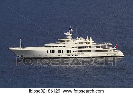 Motor yacht "Ecstasea", smallest and fastest yacht of the fleet of Roman Abramovich, length 85. 95m, built in 2004 by shipyard Feadship, top speed 35 knots, on the Côte d'Azur, France, Mediterranean, Europe View Large Photo Image Stock Photo - Motor yacht "Ecstasea", smallest and fastest yacht of the fleet of Roman Abramovich, length 85. 95m, built in 2004 by shipyard Feadship, top speed 35 knots, on the Côte d'Azur, France, Mediterranean, Europe. Fotosearch