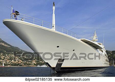 Motor yacht "Ecstasea", smallest and fastest yacht of the fleet of Roman Abramovich, length 85. 95m, built in 2004 by shipyard Feadship, top speed 35 knots, on the Côte d'Azur, France, Mediterranean, Europe View Large Photo Image Stock Photography - Motor yacht "Ecstasea", smallest and fastest yacht of the fleet of Roman Abramovich, length 85. 95m, built in 2004 by shipyard Feadship, top speed 35 knots, on the Côte d'Azur, France, Mediterranean, Europe. Fotosearch