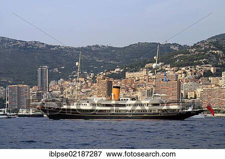Motor yacht, Nero, built by Corsair Yachts, overall length 90. 10 m, built in 2007, Principality of Monaco, Cote d'Azur, Mediterranean, Europe View Large Photo Image Stock Photo - Motor yacht, Nero, built by Corsair Yachts, overall length 90. 10 m, built in 2007, Principality of Monaco, Cote d'Azur, Mediterranean, Europe. Fotosearch