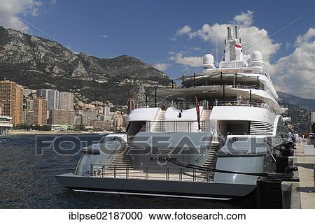 Motor yacht, Radiant, built by Luerssen Yachts, overall length, 110 metres, built in 2009, owned by the Al Futtaim family, United Arab Emirates, in the harbour of Monaco, Côte d'Azur, France, Mediterranean, Europe, Asia View Large Photo Image Stock Image - Motor yacht, Radiant, built by Luerssen Yachts, overall length, 110 metres, built in 2009, owned by the Al Futtaim family, United Arab Emirates, in the harbour of Monaco, Côte d'Azur, France, Mediterranean, Europe, Asia. Fotosearch