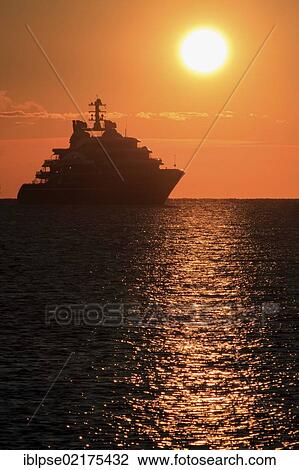 Motoryacht "Serene", 133. 9m, built in 2011 by yacht builder Fincantieri Yachts and owned by Yuri Scheffler, at sunrise, Côte d'Azur, France, Mediterranean, Europe View Large Photo Image Stock Image - Motoryacht "Serene", 133. 9m, built in 2011 by yacht builder Fincantieri Yachts and owned by Yuri Scheffler, at sunrise, Côte d'Azur, France, Mediterranean, Europe. Fotosearch