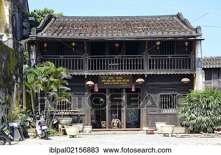 Stock Image - Museum, Bach Dang street, Hoi An, Vietnam, Southeast Asia, Asia. Fotosearch