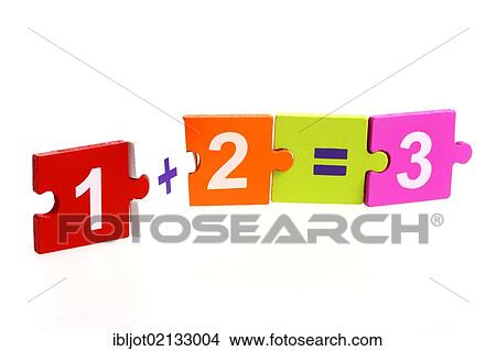 Numbers puzzle with math symbols View Large Photo Image Picture - Numbers puzzle with math symbols. Fotosearch