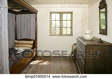 Old bedroom, the Funen Village open air museum, Odense, Denmark, Europe View Large Photo Image Picture - Old bedroom, the Funen Village open air museum, Odense, Denmark, Europe. Fotosearch