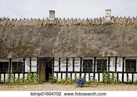 Old farmhouse at the Funen Village open air museum, Denmark, Europe View Large Photo Image Stock Image - Old farmhouse at the Funen Village open air museum, Denmark, Europe. Fotosearch