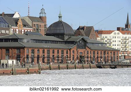 Old fish market hall in the Port of Hamburg, Hamburg, Germany, Europe View Large Photo Image Stock Image - Old fish market hall in the Port of Hamburg, Hamburg, Germany, Europe. Fotosearch