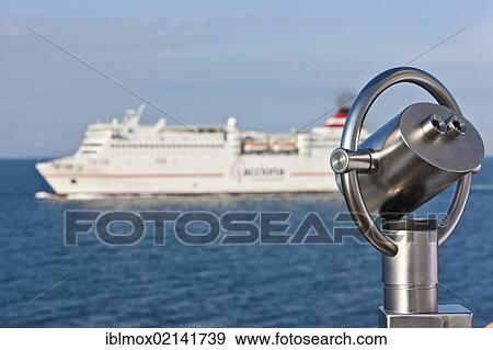 Oncoming ferry behind tourist binoculars, Barcelona, Catalonia, Spain, Europe, PublicGround, Europe View Large Photo Image Stock Photo - Oncoming ferry behind tourist binoculars, Barcelona, Catalonia, Spain, Europe, PublicGround, Europe. Fotosearch