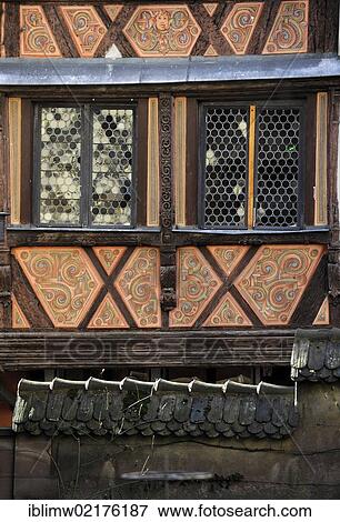 Ornate facade, half-timbered house, Marché aux Cochons de Lait square, Spanferkelmarkt square, historic district, Strasbourg, Bas-Rhin département, Alsace, France, Europe, PublicGround, Europe View Large Photo Image Stock Photo - Ornate facade, half-timbered house, Marché aux Cochons de Lait square, Spanferkelmarkt square, historic district, Strasbourg, Bas-Rhin département, Alsace, France, Europe, PublicGround, Europe. Fotosearch