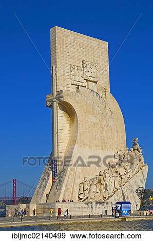Stock Photo - Padrao dos Descobrimentos, Monument to the Discoveries, Belem, Lisbon, Portugal, Europe. Fotosearch