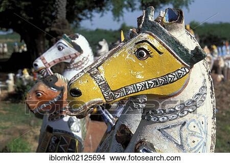 Painted clay horses, at Karaikudi, Tamil Nadu, South India, India, Asia View Large Photo Image Picture - Painted clay horses, at Karaikudi, Tamil Nadu, South India, India, Asia. Fotosearch