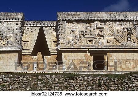 Palace of the Governor, Puuc Mayan ruins of Uxmal, Yucatan, Mexico, North America View Large Photo Image Stock Photography - Palace of the Governor, Puuc Mayan ruins of Uxmal, Yucatan, Mexico, North America. Fotosearch